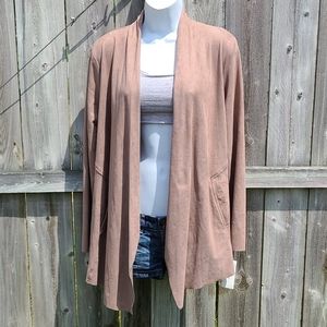 Open-Front Cardigan in Taupe by Style & Co